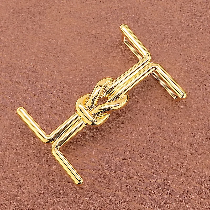 Fashion Zinc Alloy Smooth Buckle Belt Buckle Head Fashion 3.8cm Belt Single Buckle I Shaped Personalized Men's Trouser Belt Head