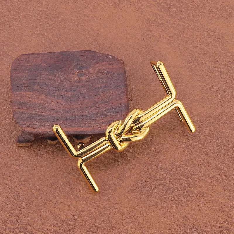 Fashion Zinc Alloy Smooth Buckle Belt Buckle Head Fashion 3.8cm Belt Single Buckle I Shaped Personalized Men's Trouser Belt Head