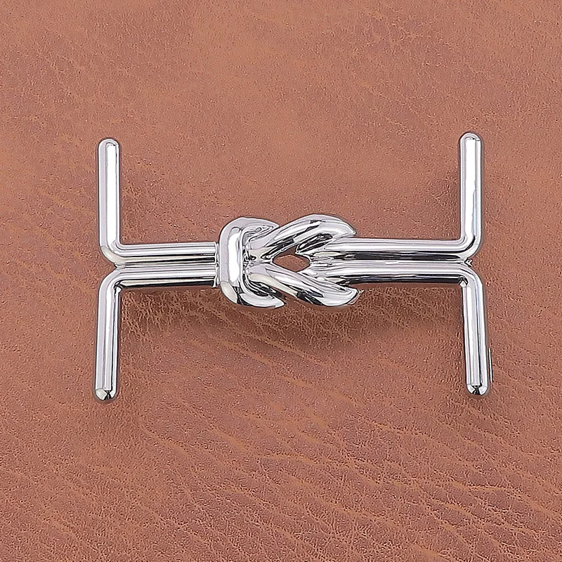 Fashion Zinc Alloy Smooth Buckle Belt Buckle Head Fashion 3.8cm Belt Single Buckle I Shaped Personalized Men's Trouser Belt Head