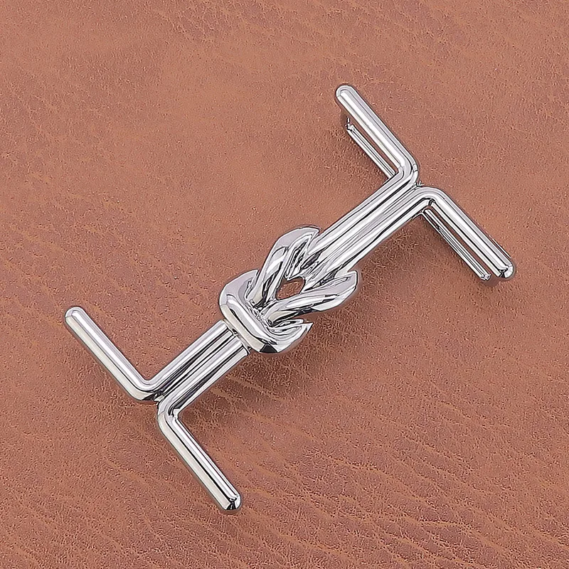 Fashion Zinc Alloy Smooth Buckle Belt Buckle Head Fashion 3.8cm Belt Single Buckle I Shaped Personalized Men's Trouser Belt Head