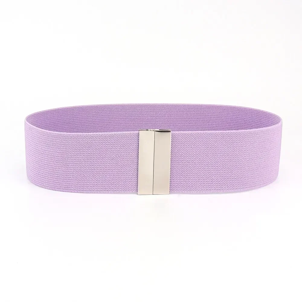 Wide Elastic Belt Dress Stretch Waist Belt Women Dress Accessories Waistband Corset Waist Metal Buckle