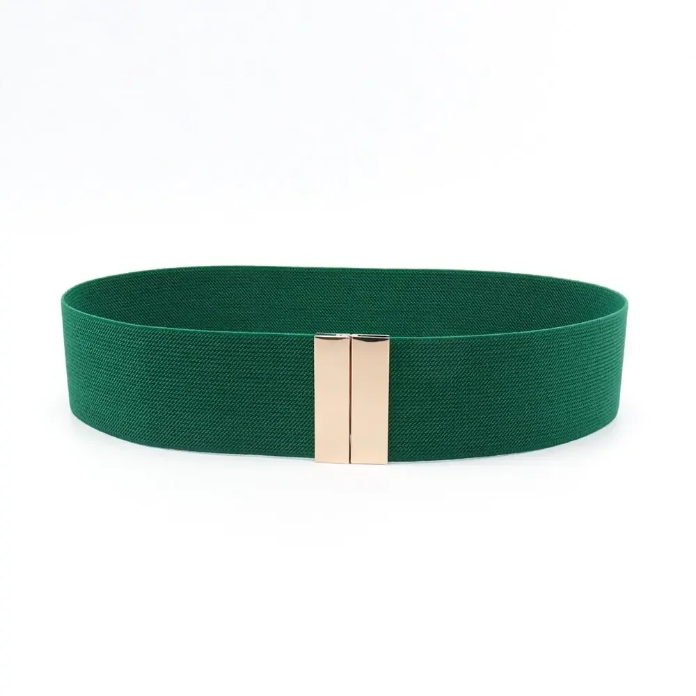 Wide Elastic Belt Dress Stretch Waist Belt Women Dress Accessories Waistband Corset Waist Metal Buckle