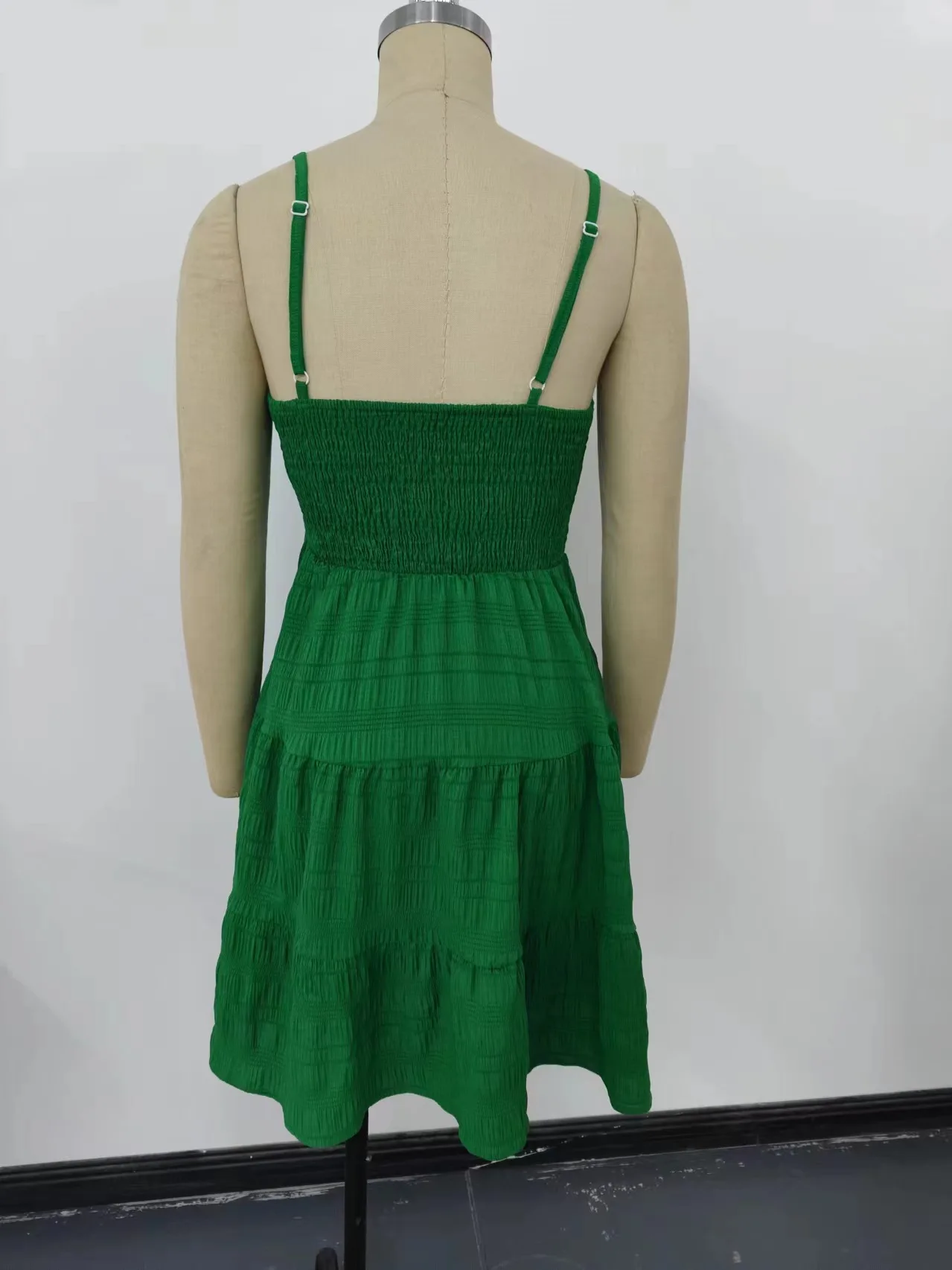Women Strapless Backless Slip Mini Dress Sexy Lady High Elastic Waist Solid Purple Ruffle Party Dresses AXEWMFS-AXR305