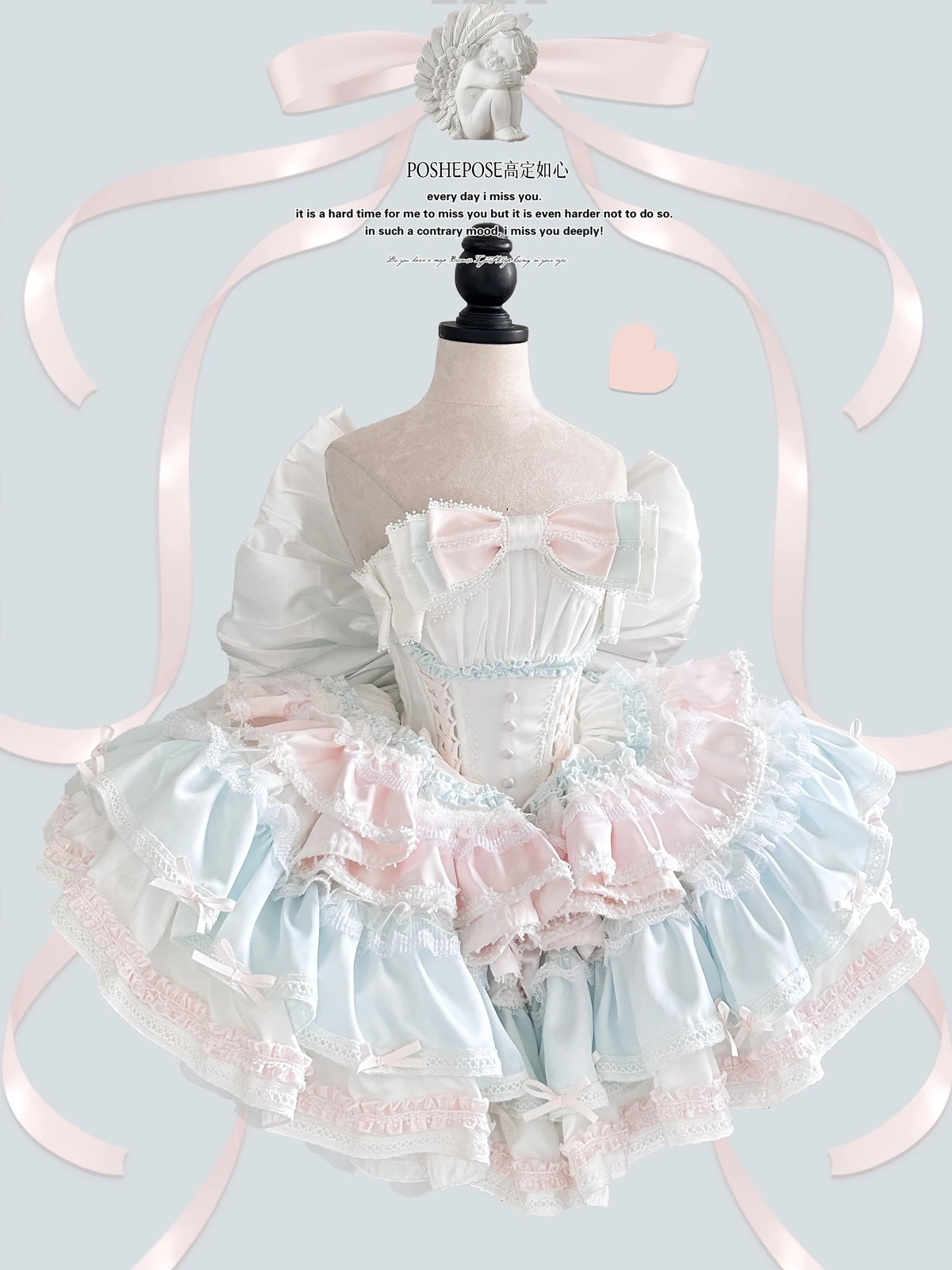 New Girls Birthday Lolita Dress 2026 Spring and Summer Women's Tube Top Satin Bowknot Slim Pettiskirt Short Mini Party Dress