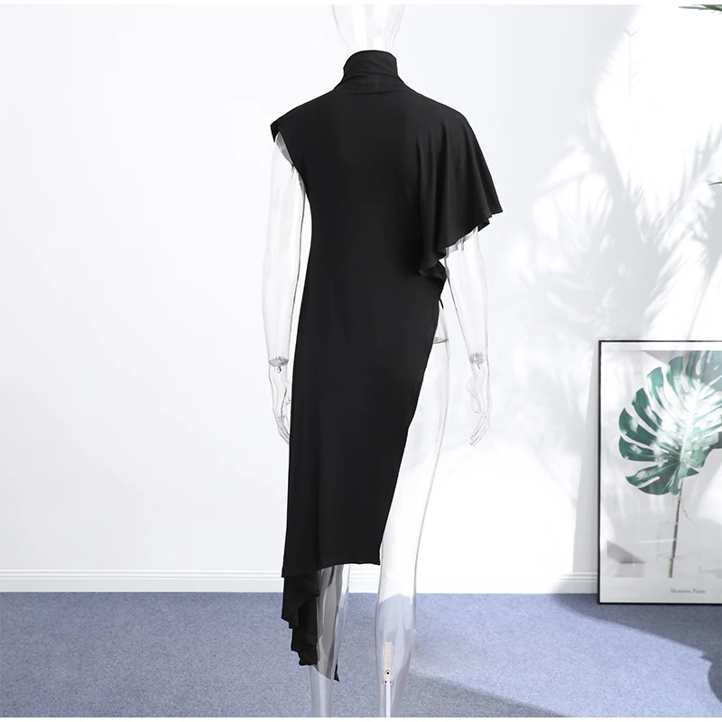 Women Floral Dress With Attached Shawl Cape Overlay Waisted Bodycon Maxi Dresses Fashion Elegant Commute 2026 Summer Autumn Gown