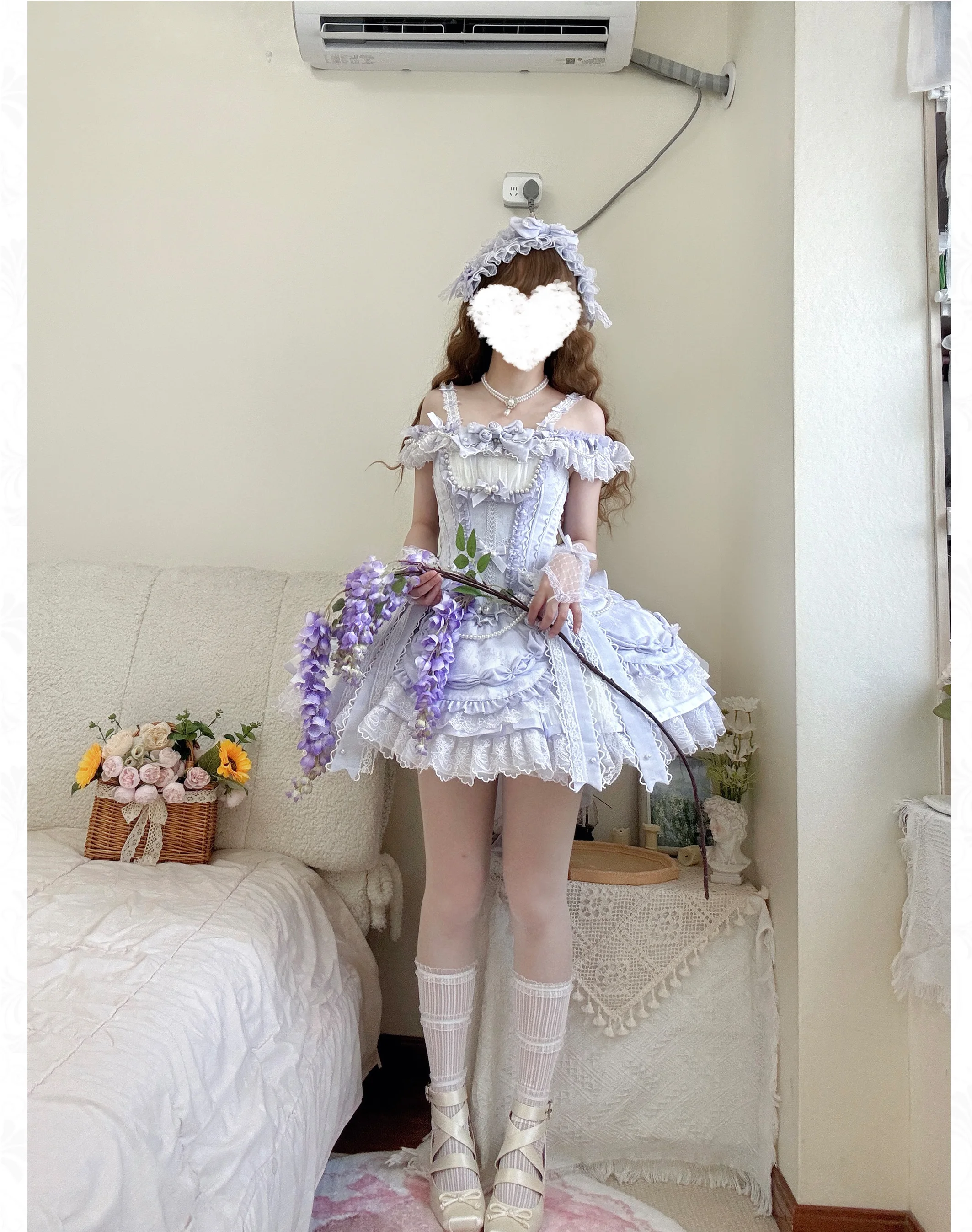 Pink Sweet Lolita Princess Dresses JSK Girl's Woman's Slim-Fit Elegant Lace Bow Tail Birthday Dress Y2k Ballet Style Mini Dress