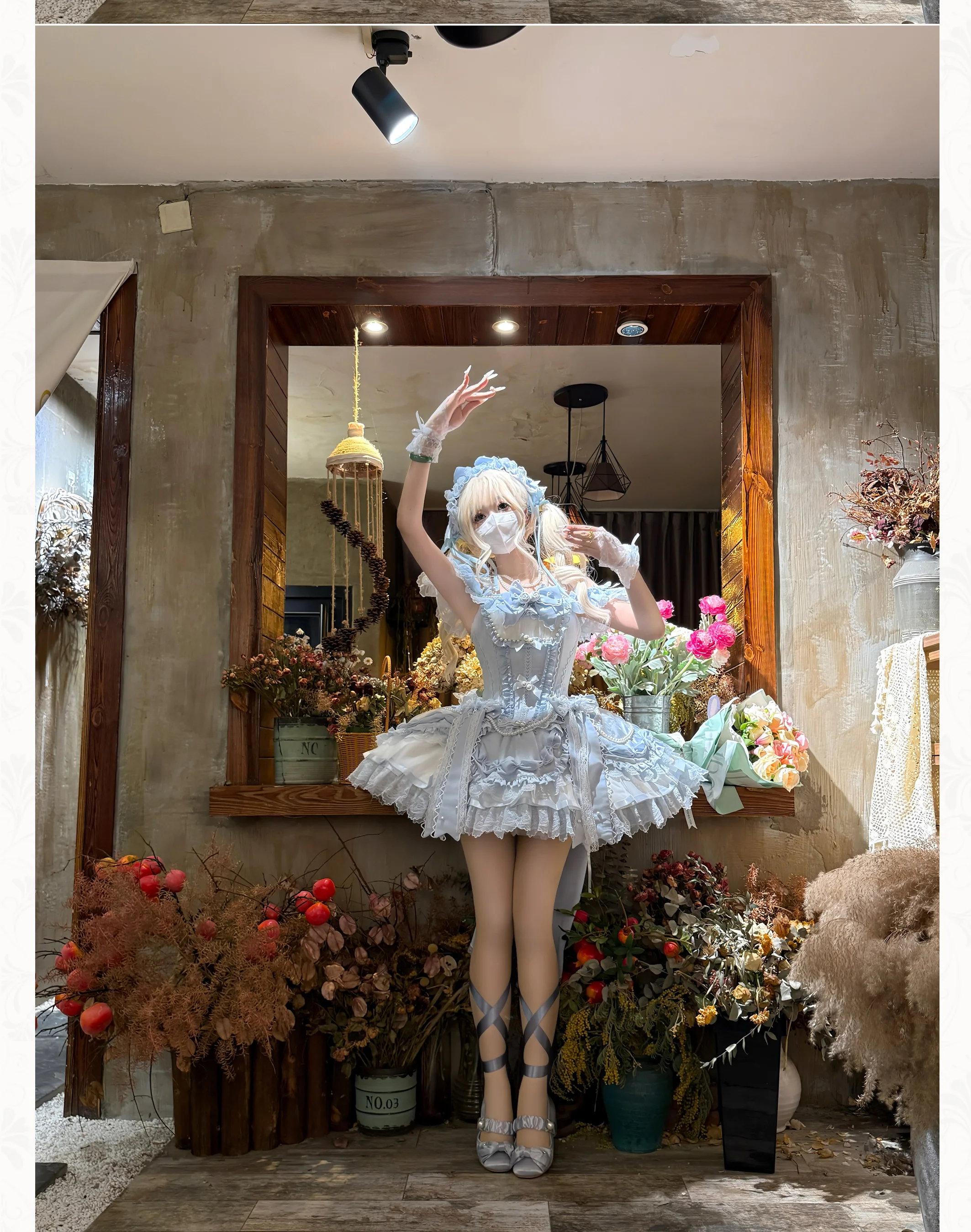 Pink Sweet Lolita Princess Dresses JSK Girl's Woman's Slim-Fit Elegant Lace Bow Tail Birthday Dress Y2k Ballet Style Mini Dress