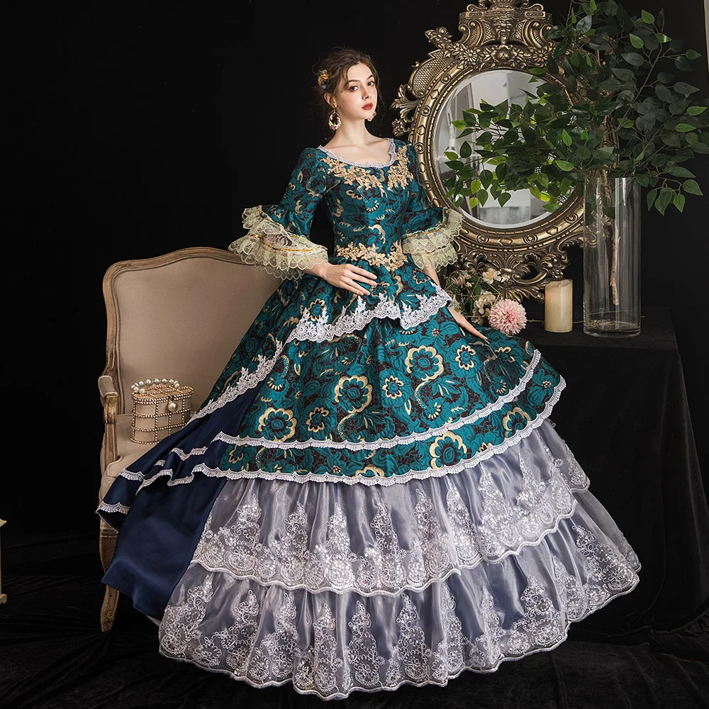 Victorian Masquerade Dresses for Women, Renaissance Dress, 18th Century, Baroque Rococo Marie Antoinette, Historical Clothing