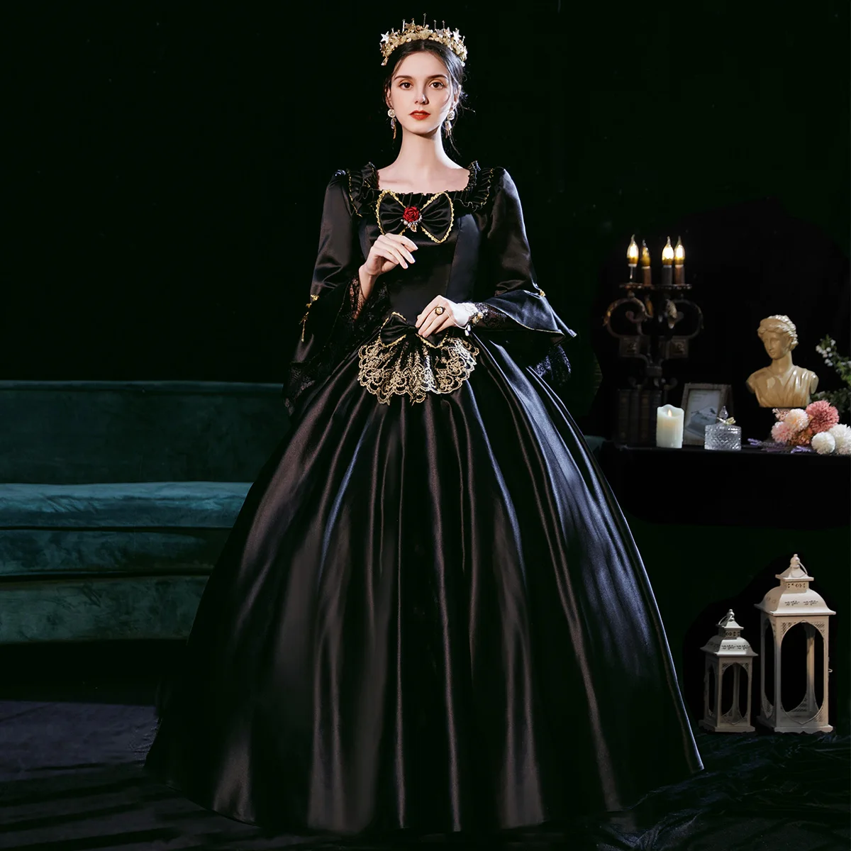 Victorian Masquerade Dresses for Women, Renaissance Dress, 18th Century, Baroque Rococo Marie Antoinette, Historical Clothing