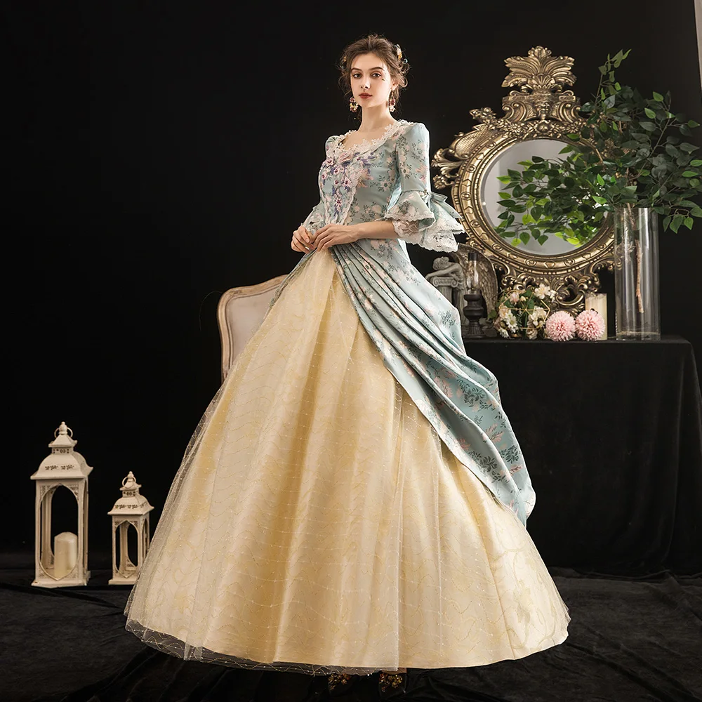 Victorian Masquerade Dresses for Women, Renaissance Dress, 18th Century, Baroque Rococo Marie Antoinette, Historical Clothing