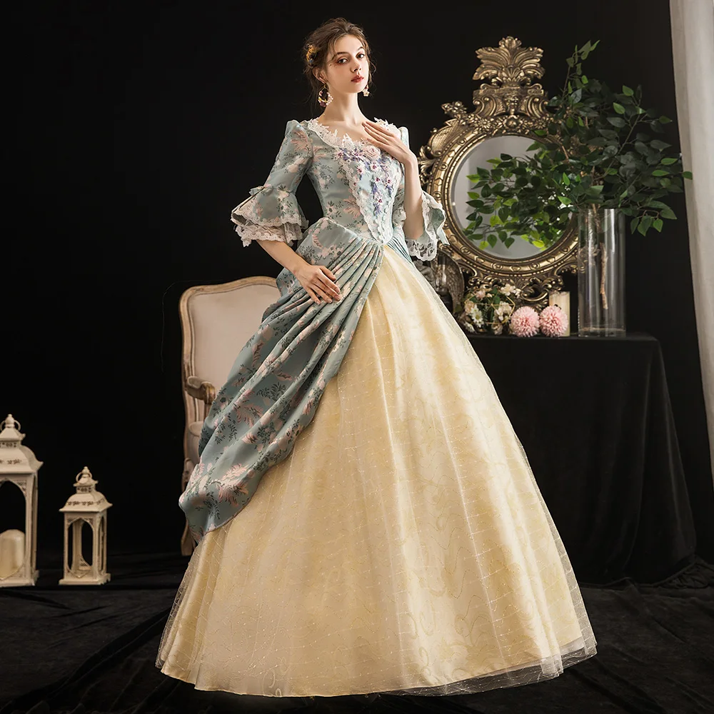 Victorian Masquerade Dresses for Women, Renaissance Dress, 18th Century, Baroque Rococo Marie Antoinette, Historical Clothing