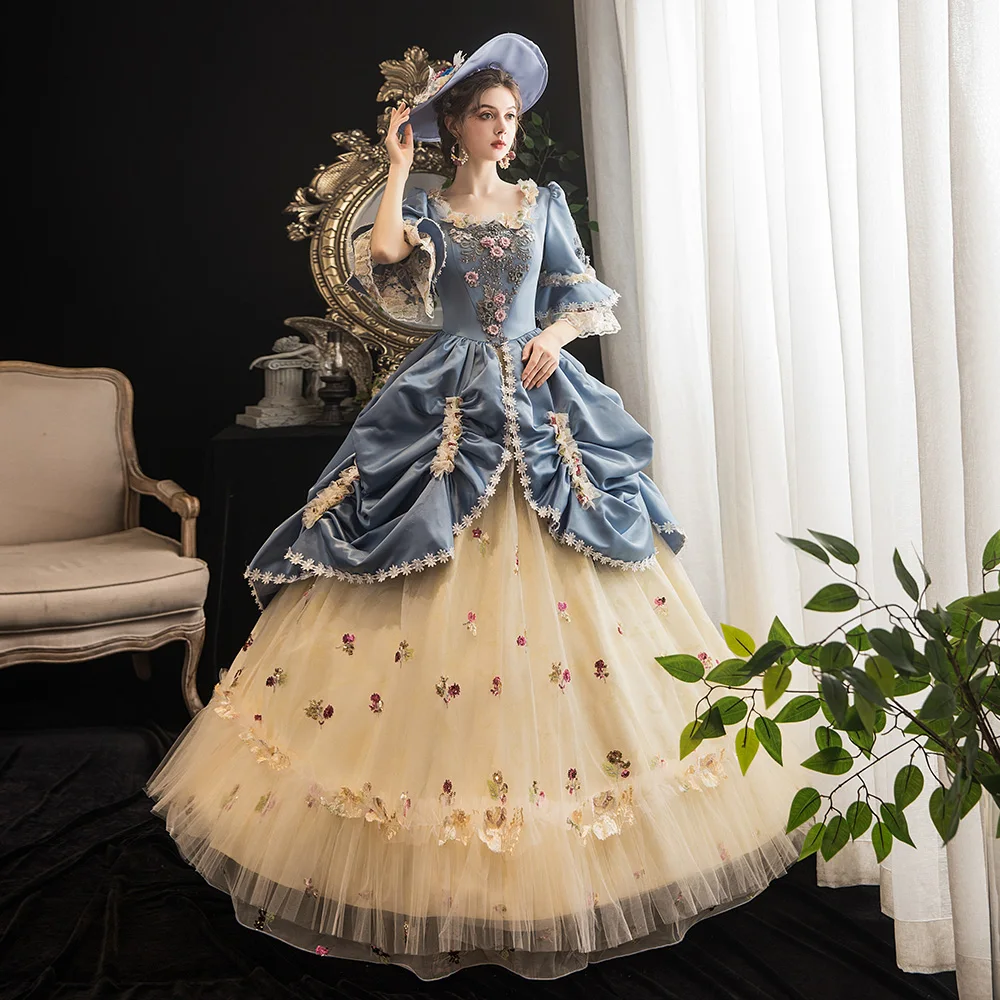 Victorian Masquerade Dresses for Women, Renaissance Dress, 18th Century, Baroque Rococo Marie Antoinette, Historical Clothing