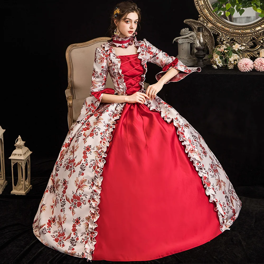 Victorian Masquerade Dresses for Women, Renaissance Dress, 18th Century, Baroque Rococo Marie Antoinette, Historical Clothing