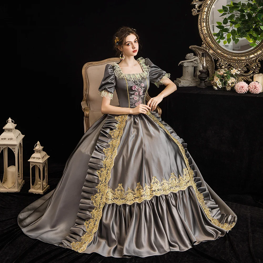 Victorian Masquerade Dresses for Women, Renaissance Dress, 18th Century, Baroque Rococo Marie Antoinette, Historical Clothing