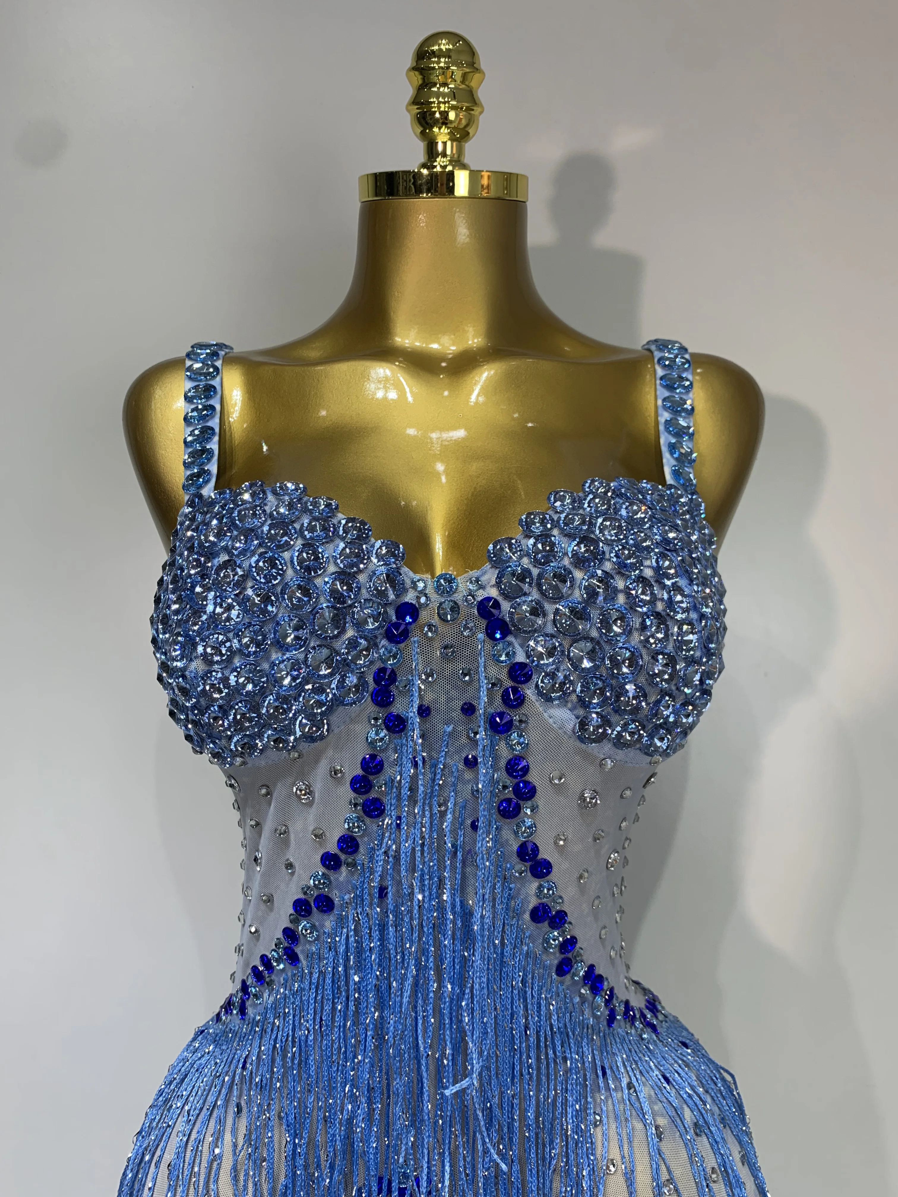 Shining Rhinestones Bodycon Long Dress Women Sexy Transparent Elagant Evening Party Birthday Prom Dress Photo Shoot Outfit
