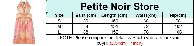Floral Print Halter Dress Women Chic V-neck Sleeveless Backless Waist-cinching Maxi Dresses 2026 New Summer Lady Vacation Robes