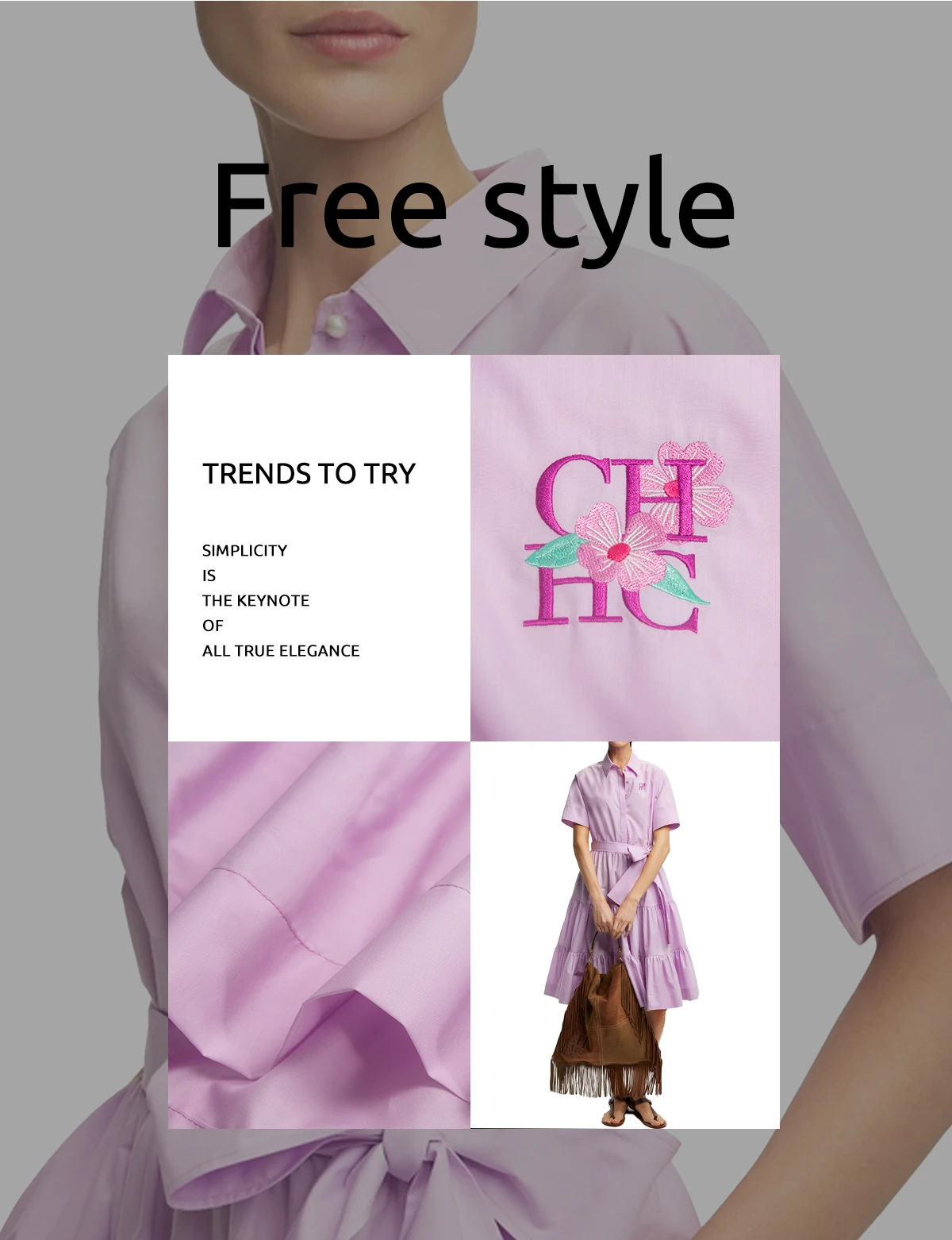 CHCH 2025 Women Dress Summer Office Lady Elegant Long Sleeve Solid Color Shirt Sundress Casual Loose Buttons Lace Up Dress
