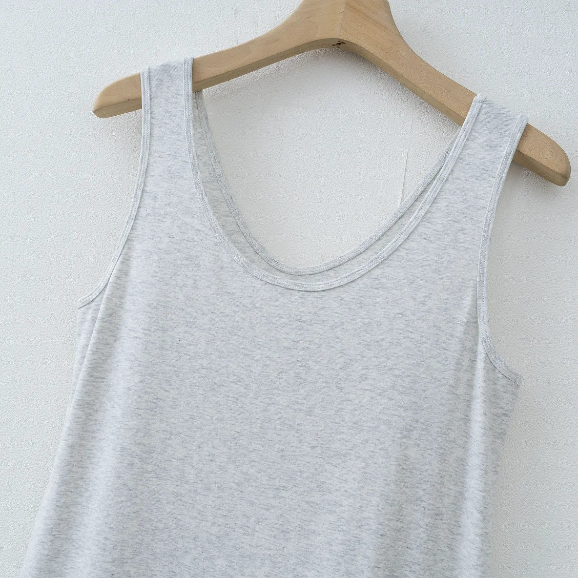 Women Double U Neck Sleeveless Tank Maxi Dress Soft Modal Loose Loungewear Dress With Pockets Khaki Black Coffee Light Gray