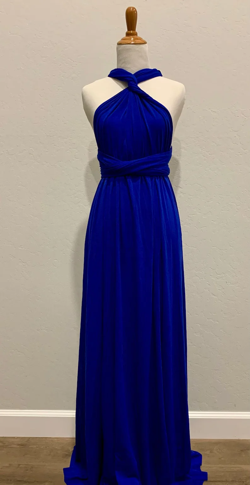 Bridesmaid Dress, Olive Green Maxi Bridesmaid Dress, Bridal Party Convertible Dress, Multiway Infinity Dress, Custom Dress