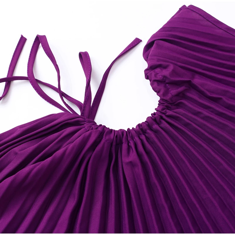 HH Fashion Elegant Female One Shoulder Ruffled Slim Long Dress Women Summer Sexy Waist Hollow Out Backless Sleeveless Dress