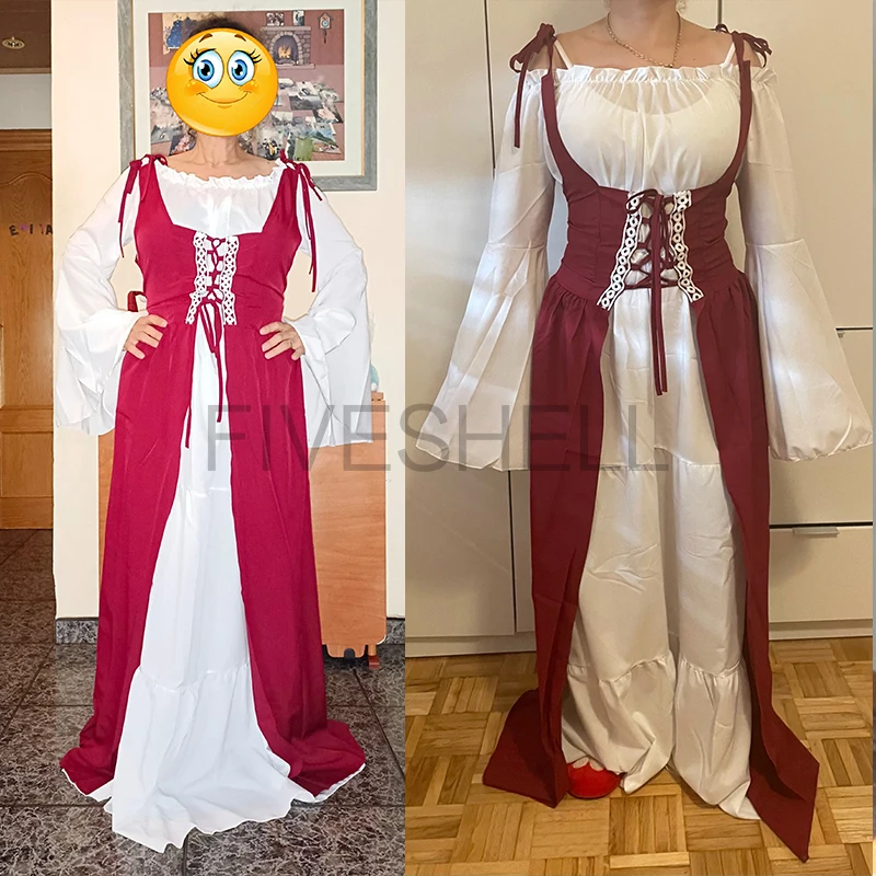 Women's Medieval Punk Princess Costume Victorian Robe Dress for Palace Carnival Party Disguise Halloween Cosplay Female 2026