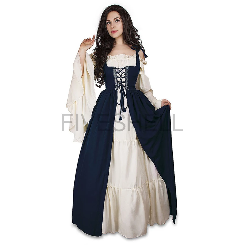 Women's Medieval Punk Princess Costume Victorian Robe Dress for Palace Carnival Party Disguise Halloween Cosplay Female 2026