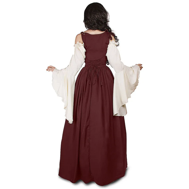 Women's Medieval Punk Princess Costume Victorian Robe Dress for Palace Carnival Party Disguise Halloween Cosplay Female 2026
