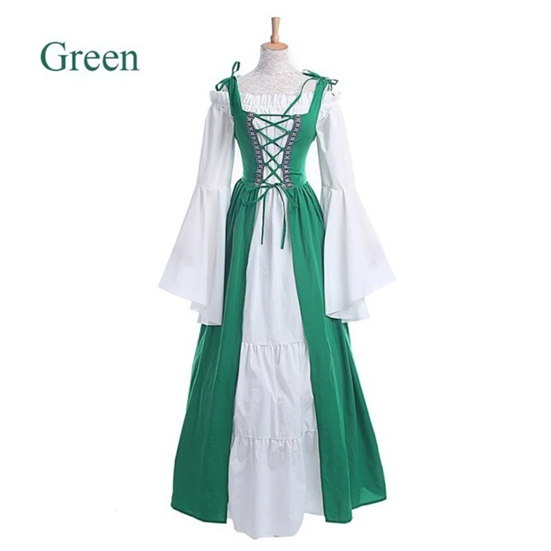 Women's Medieval Punk Princess Costume Victorian Robe Dress for Palace Carnival Party Disguise Halloween Cosplay Female 2026