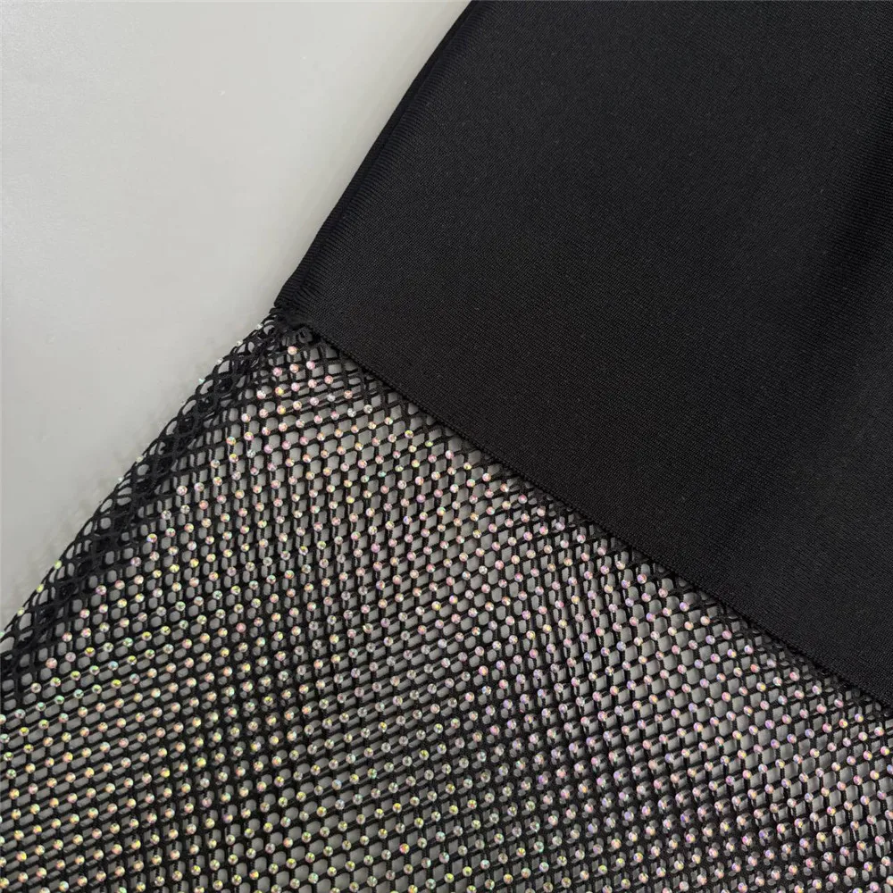 2025 New Women Sleeveless Bandage Dress Sexy Beading Tassels Clothes Club Party Elegant Dresses