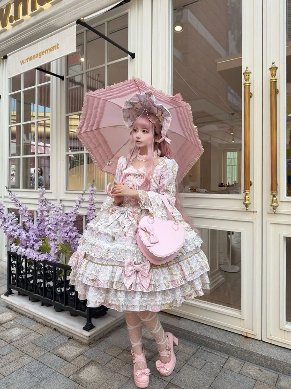 Original Design Lolita Sweet Long Sleeve OP Dress Women Autumn Super Fairy Cute Bow Birthday Party Girls Princess Dresses