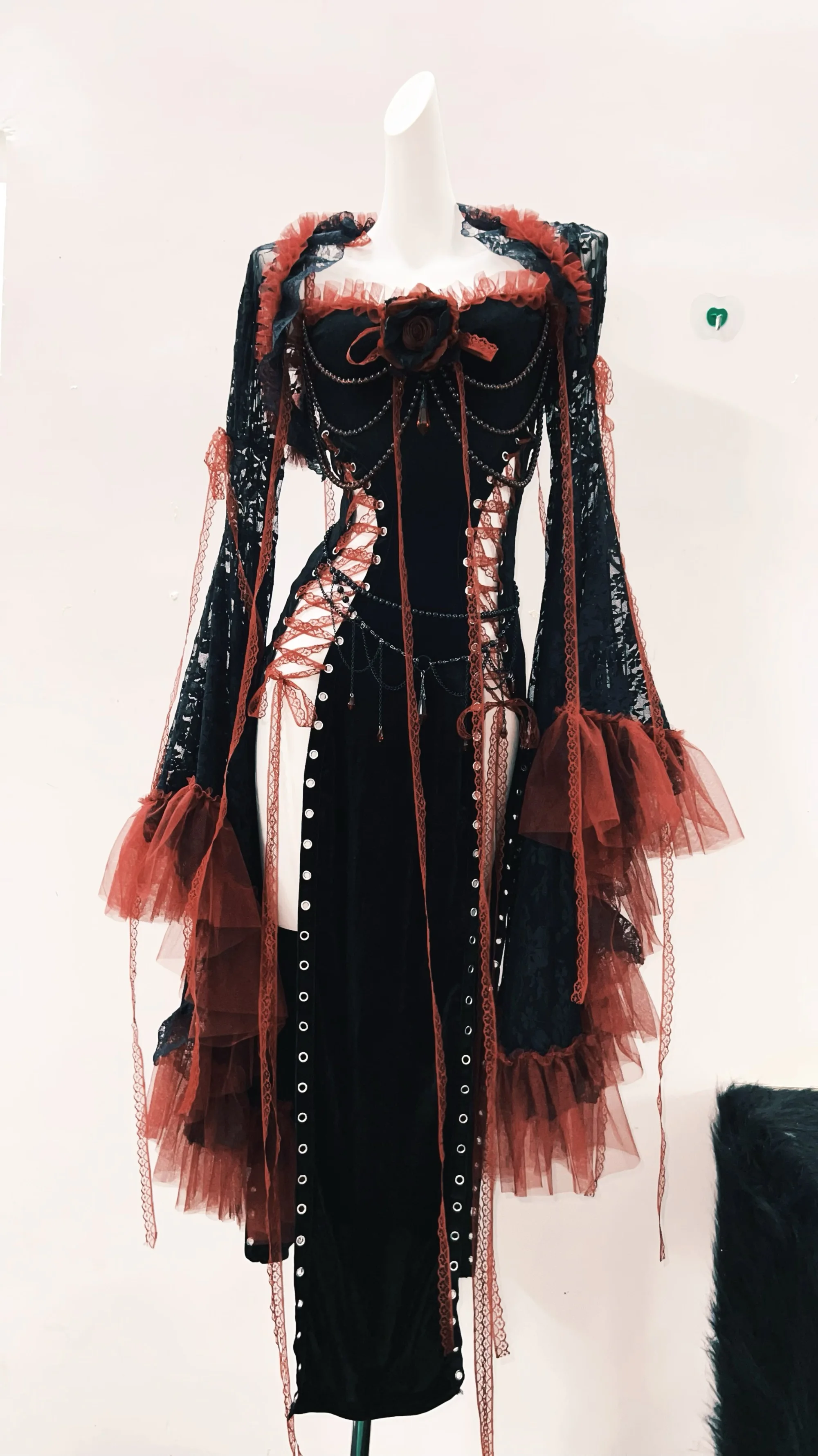 Lolita dress Gothic dress Punk dress vintage dress gothic clothes y2k fashion harajuku dress Lace dress y2k dress fairy grunge