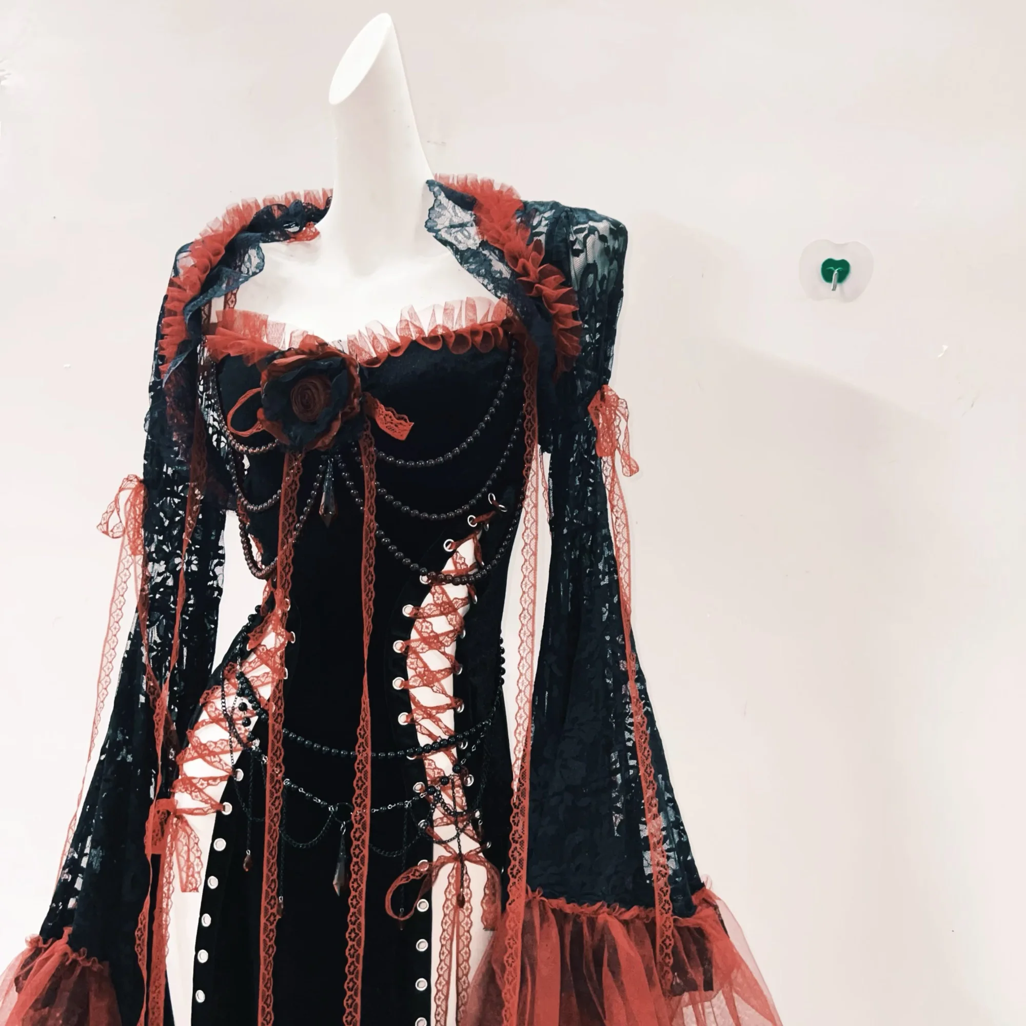Lolita dress Gothic dress Punk dress vintage dress gothic clothes y2k fashion harajuku dress Lace dress y2k dress fairy grunge