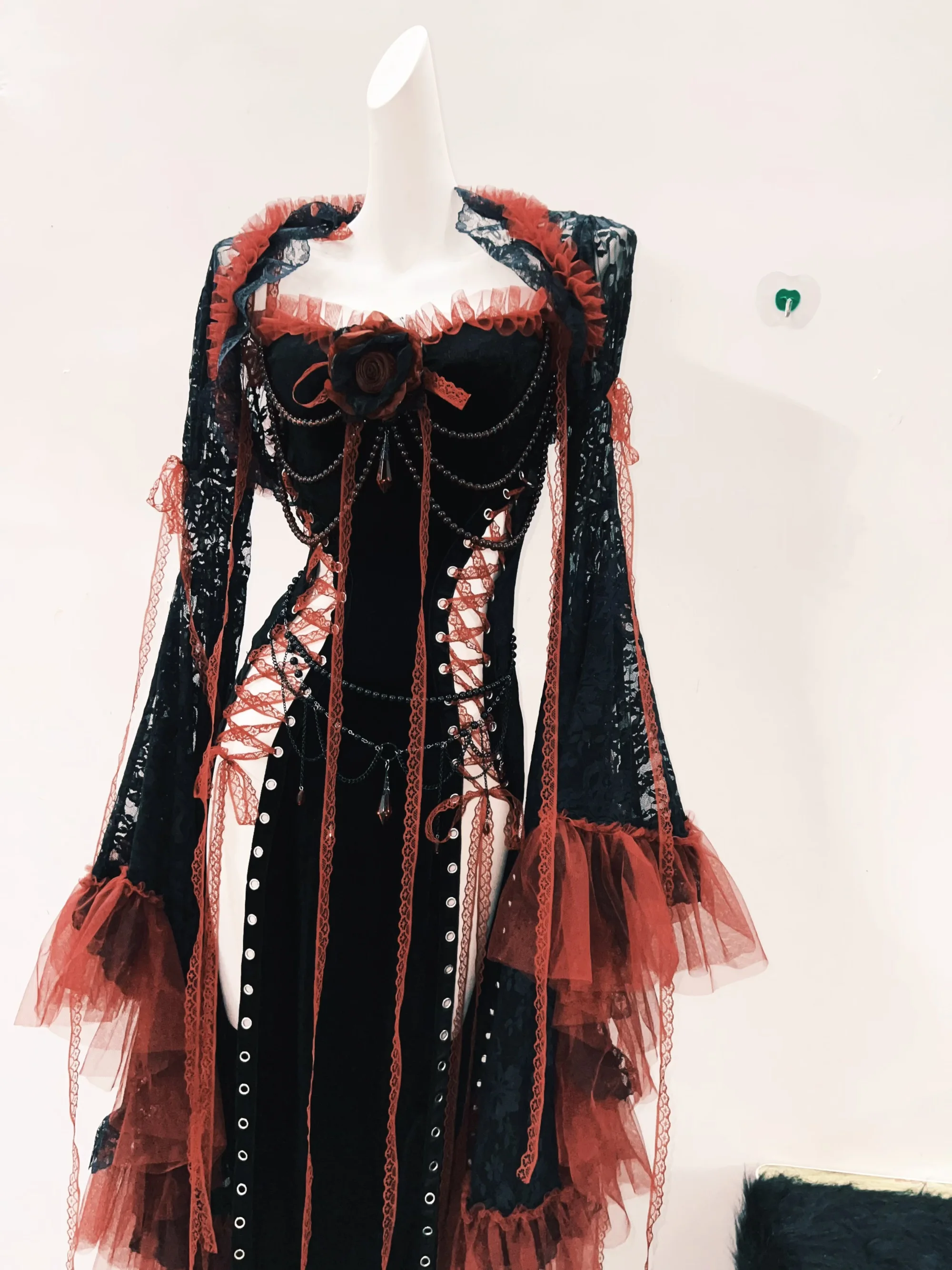 Lolita dress Gothic dress Punk dress vintage dress gothic clothes y2k fashion harajuku dress Lace dress y2k dress fairy grunge