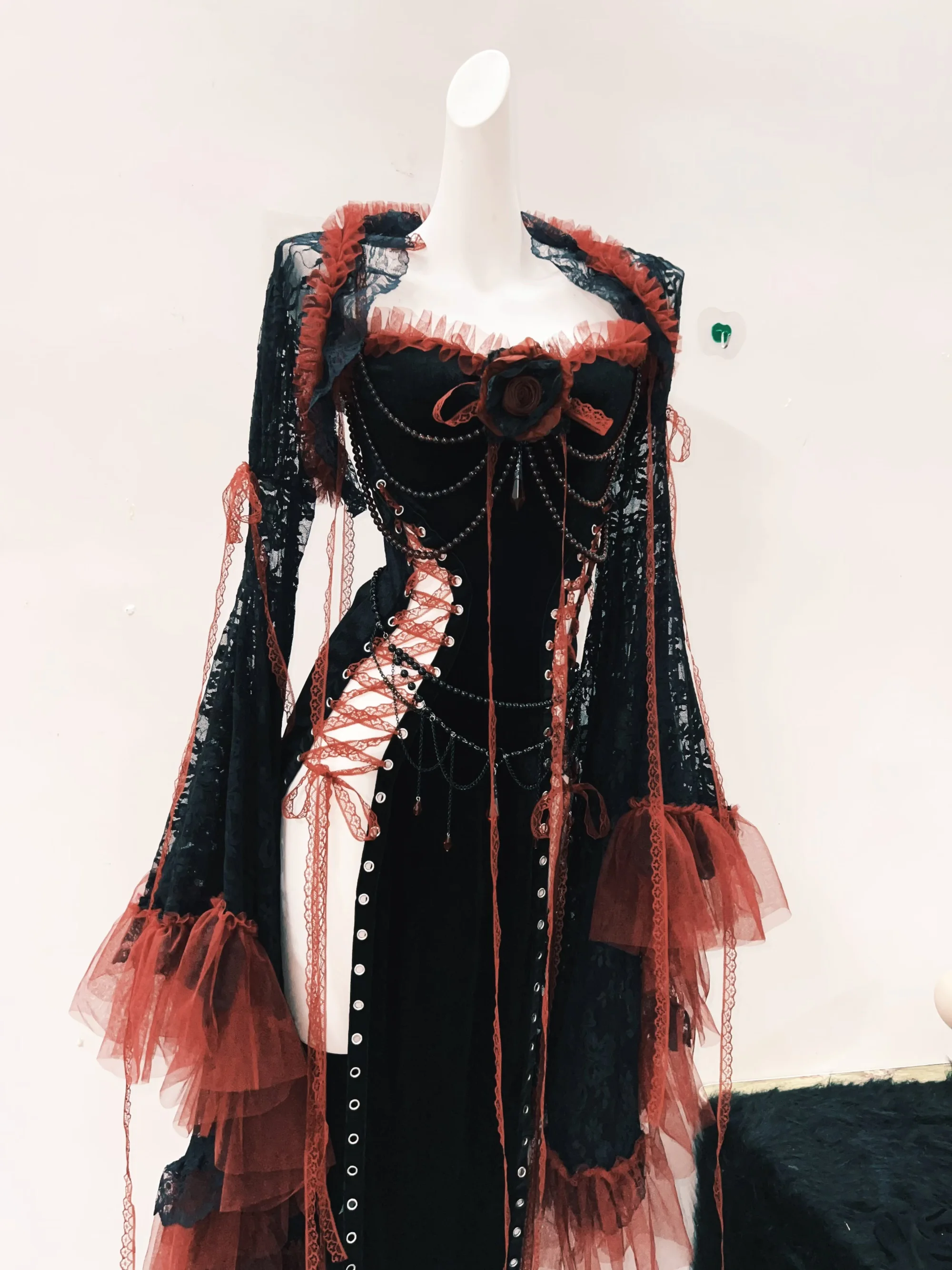 Lolita dress Gothic dress Punk dress vintage dress gothic clothes y2k fashion harajuku dress Lace dress y2k dress fairy grunge