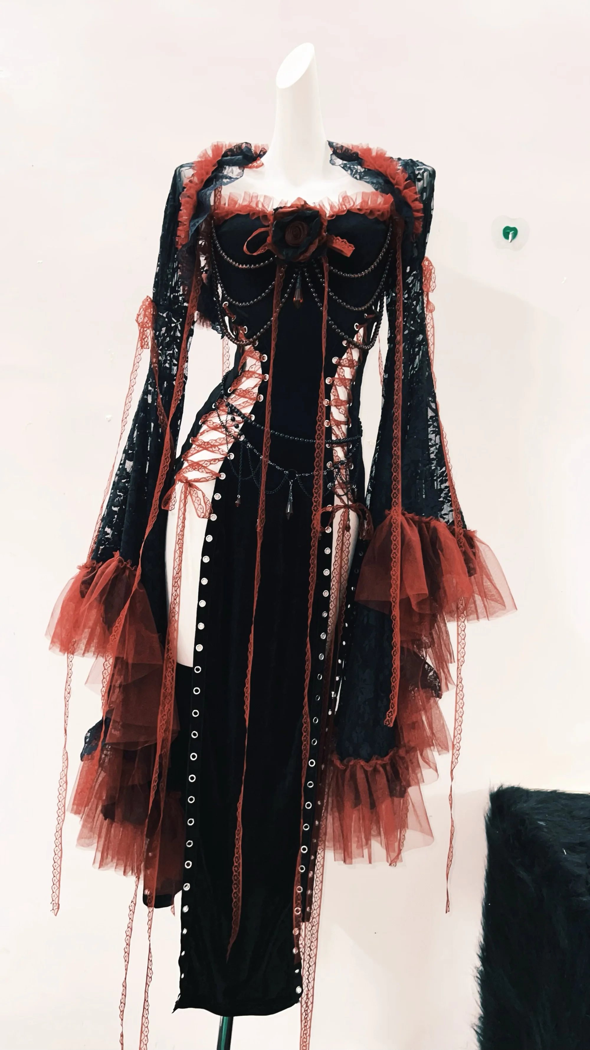 Lolita dress Gothic dress Punk dress vintage dress gothic clothes y2k fashion harajuku dress Lace dress y2k dress fairy grunge