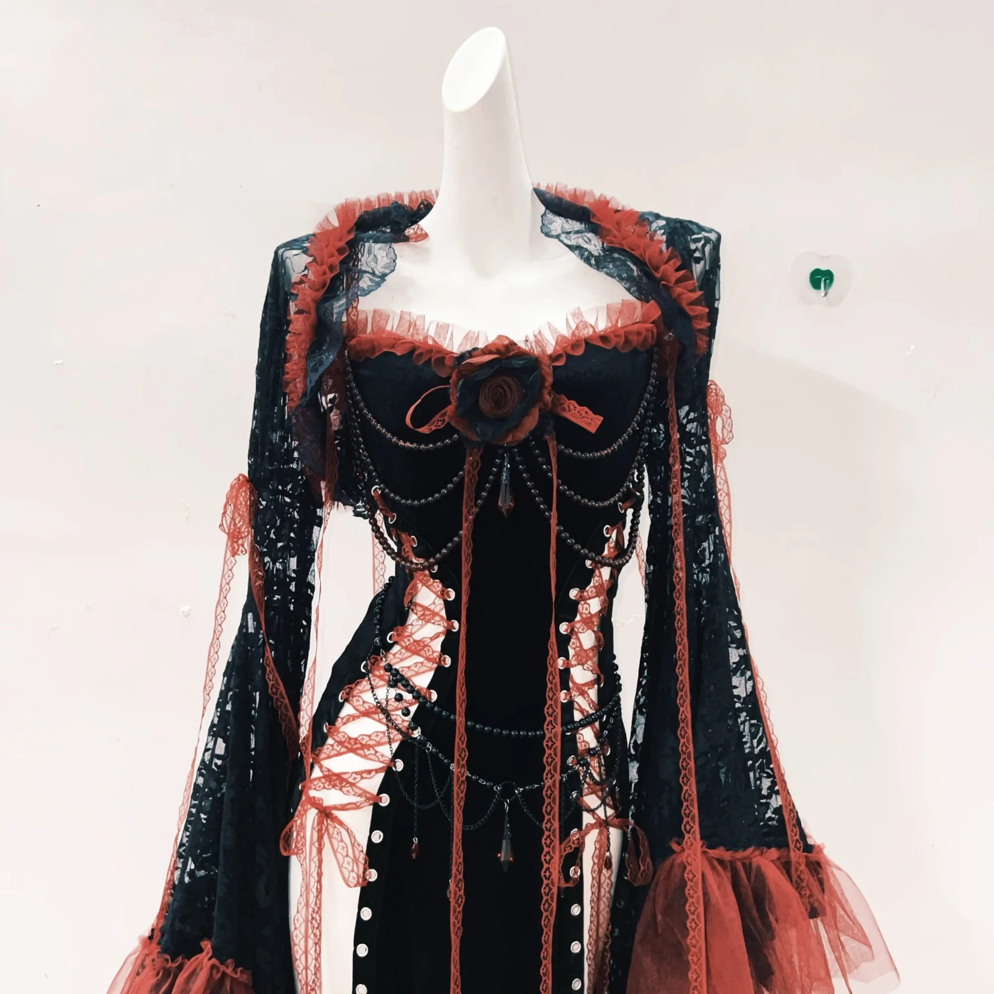 Lolita dress Gothic dress Punk dress vintage dress gothic clothes y2k fashion harajuku dress Lace dress y2k dress fairy grunge
