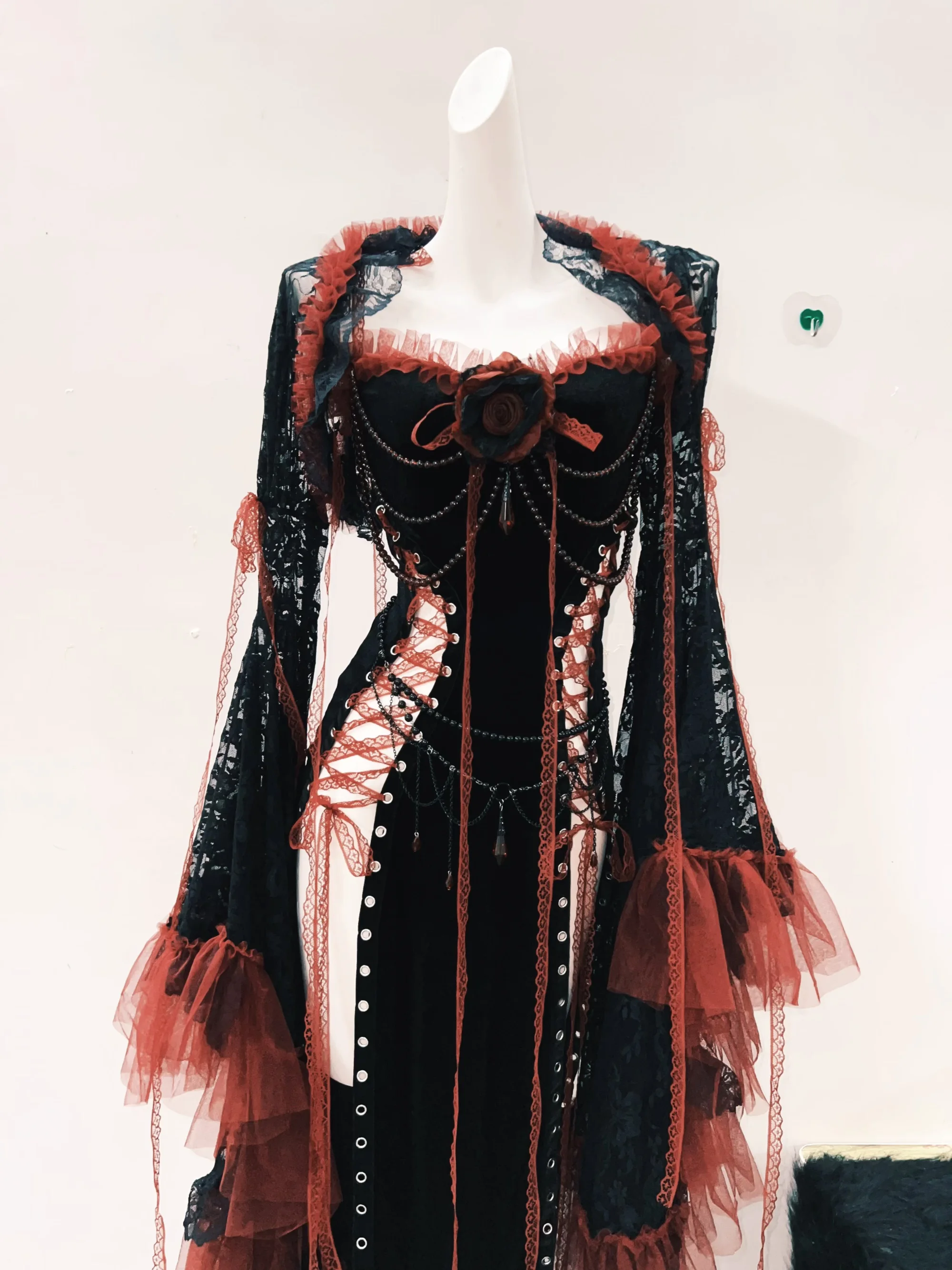 Lolita dress Gothic dress Punk dress vintage dress gothic clothes y2k fashion harajuku dress Lace dress y2k dress fairy grunge