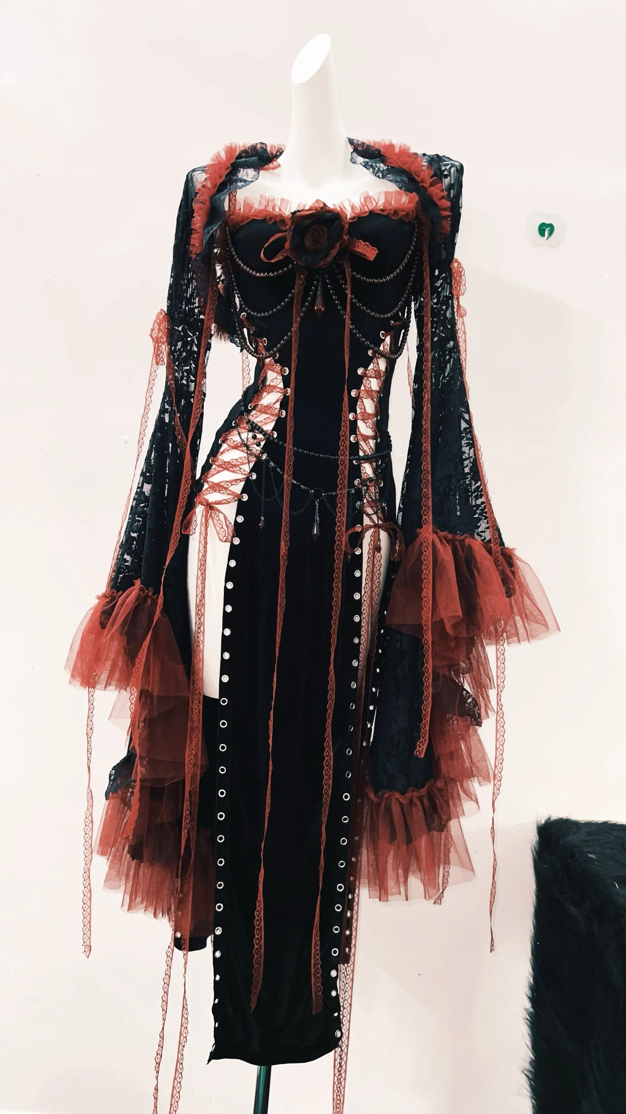 Lolita dress Gothic dress Punk dress vintage dress gothic clothes y2k fashion harajuku dress Lace dress y2k dress fairy grunge