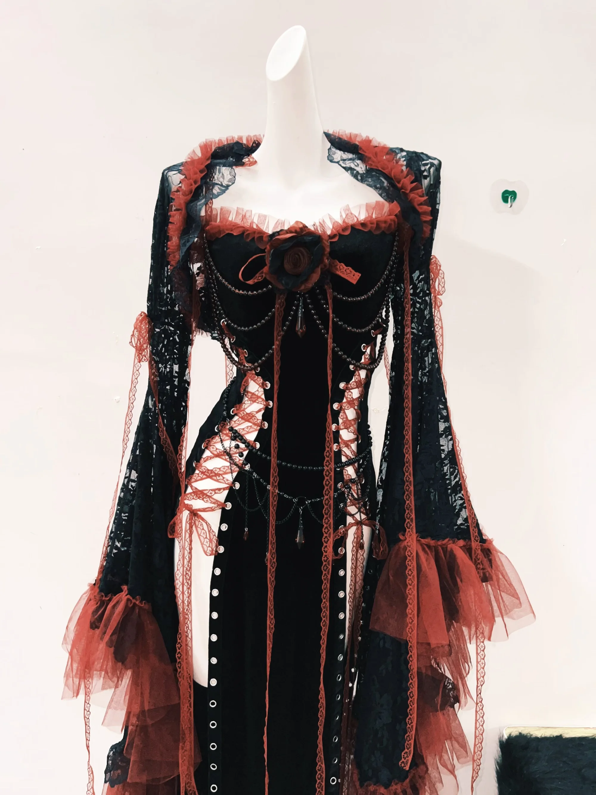 Lolita dress Gothic dress Punk dress vintage dress gothic clothes y2k fashion harajuku dress Lace dress y2k dress fairy grunge