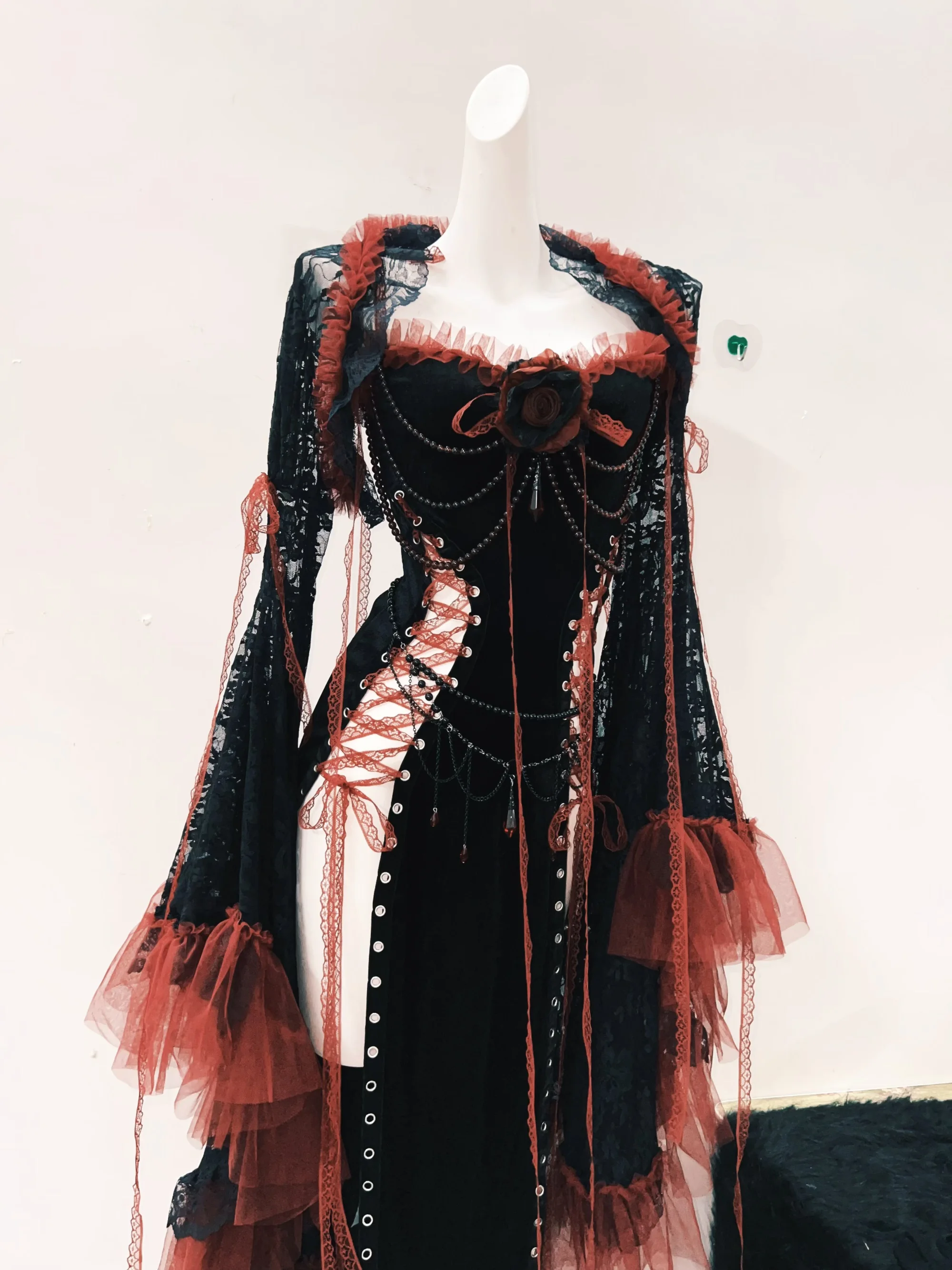 Lolita dress Gothic dress Punk dress vintage dress gothic clothes y2k fashion harajuku dress Lace dress y2k dress fairy grunge
