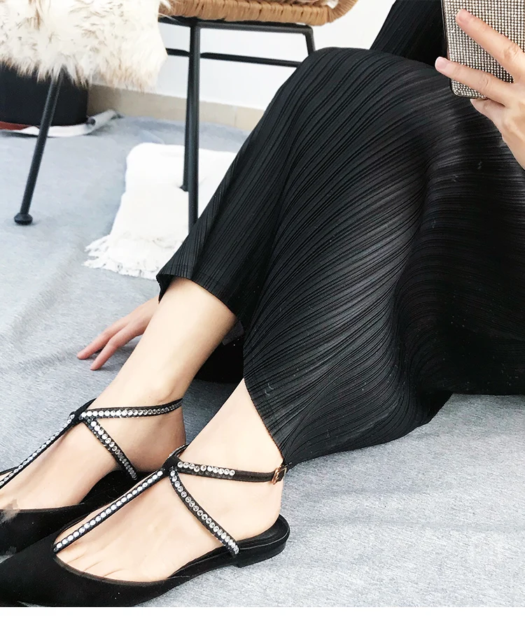 TIANPEI Miyake Pleated Women Dress Summer Elegant Casual Korean Basic Turtleneck Short Sleeve Long Dress Aesthetic Clothes