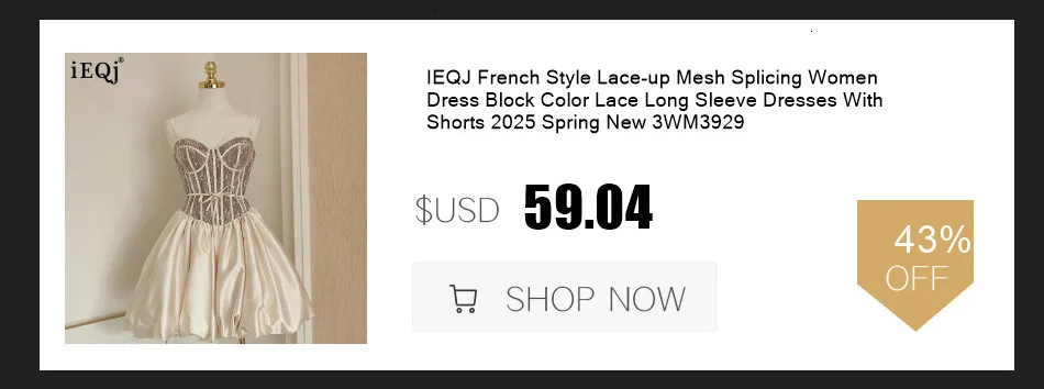 IEQJ French Style Diamond Spliced Party Mini Dresses For Women Slash Neck Sleeveless High Waist Black Female Dress 2026 3WQ6859