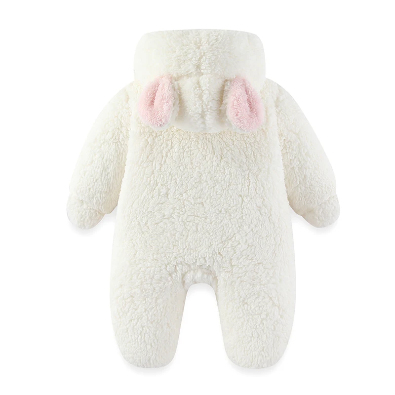 LILIGIRL Winter Newborn Baby Jumpsuit Thicken Baby Girls Romper Cotton Warm Infant Bodysuit Soft  Snow Wear Jacket 0-12 Months