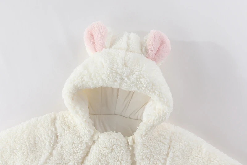 LILIGIRL Winter Newborn Baby Jumpsuit Thicken Baby Girls Romper Cotton Warm Infant Bodysuit Soft  Snow Wear Jacket 0-12 Months