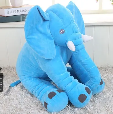 Skin Big Sale 60cm Colorful Giant Elephant Skin Plush Soft Toy Stuffed Baby Kids baby Pillows Toys For Children free shipping