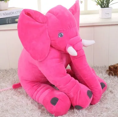 Skin Big Sale 60cm Colorful Giant Elephant Skin Plush Soft Toy Stuffed Baby Kids baby Pillows Toys For Children free shipping