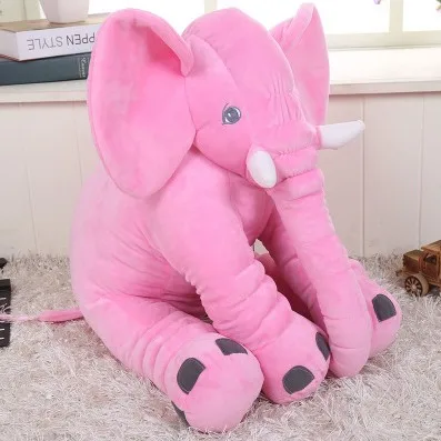 Skin Big Sale 60cm Colorful Giant Elephant Skin Plush Soft Toy Stuffed Baby Kids baby Pillows Toys For Children free shipping