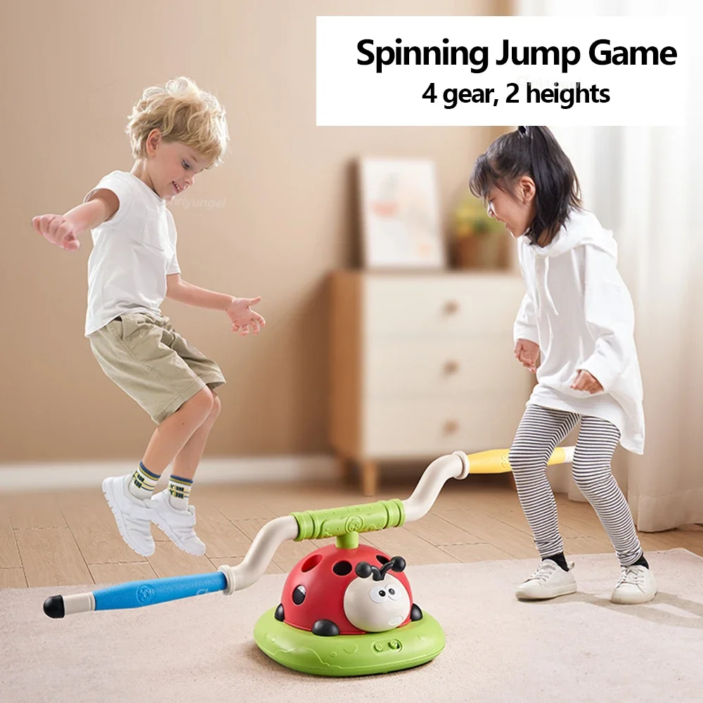 Musical Jump Sports Toys Multifunction Toss Ring Game Toy and Shooting Launcher for Kids Fitness Training Home Outdoor Game