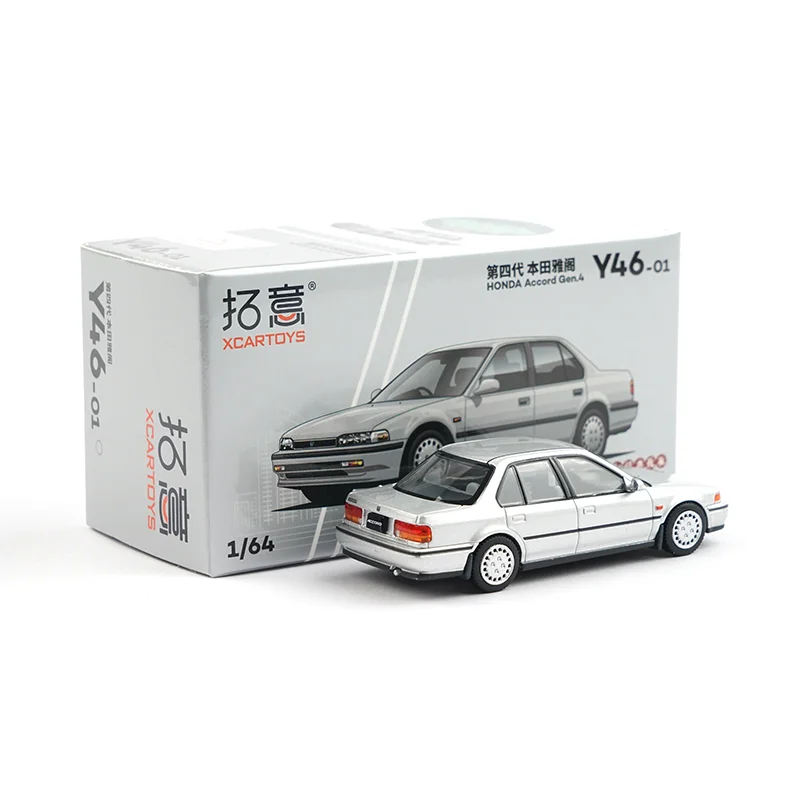 New In Stock Xcartoys 1:64 Honda Accord Gen.5 Gold Alloy Miniature Accord Gen.4 Gen.5 Y70-01 Y47-02 Car Diecast Model Toys Gift