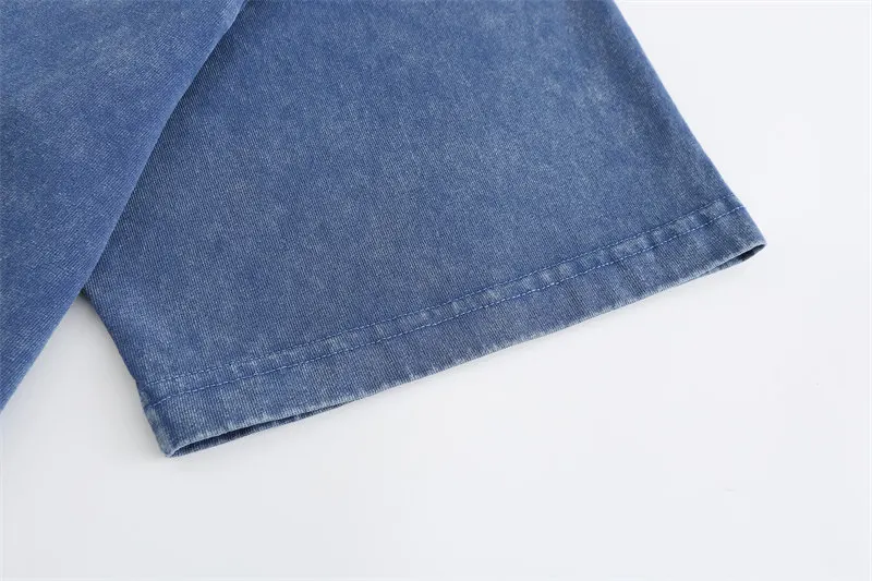 Summer 230g Retro Heavyweight Pure Cotton Round Neck T-shirt Custom Washed Loose Short Sleeved Oversize Men Top